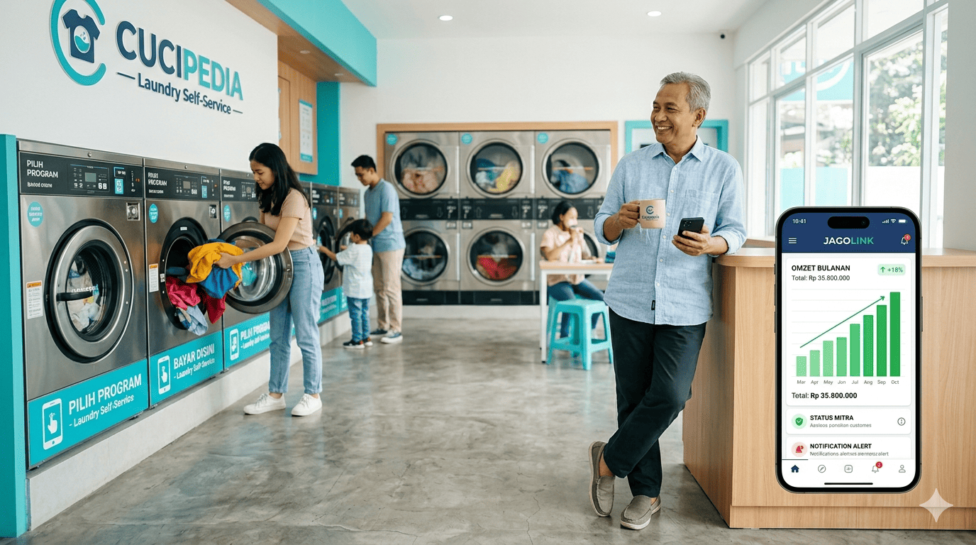 kemitraan laundry digital